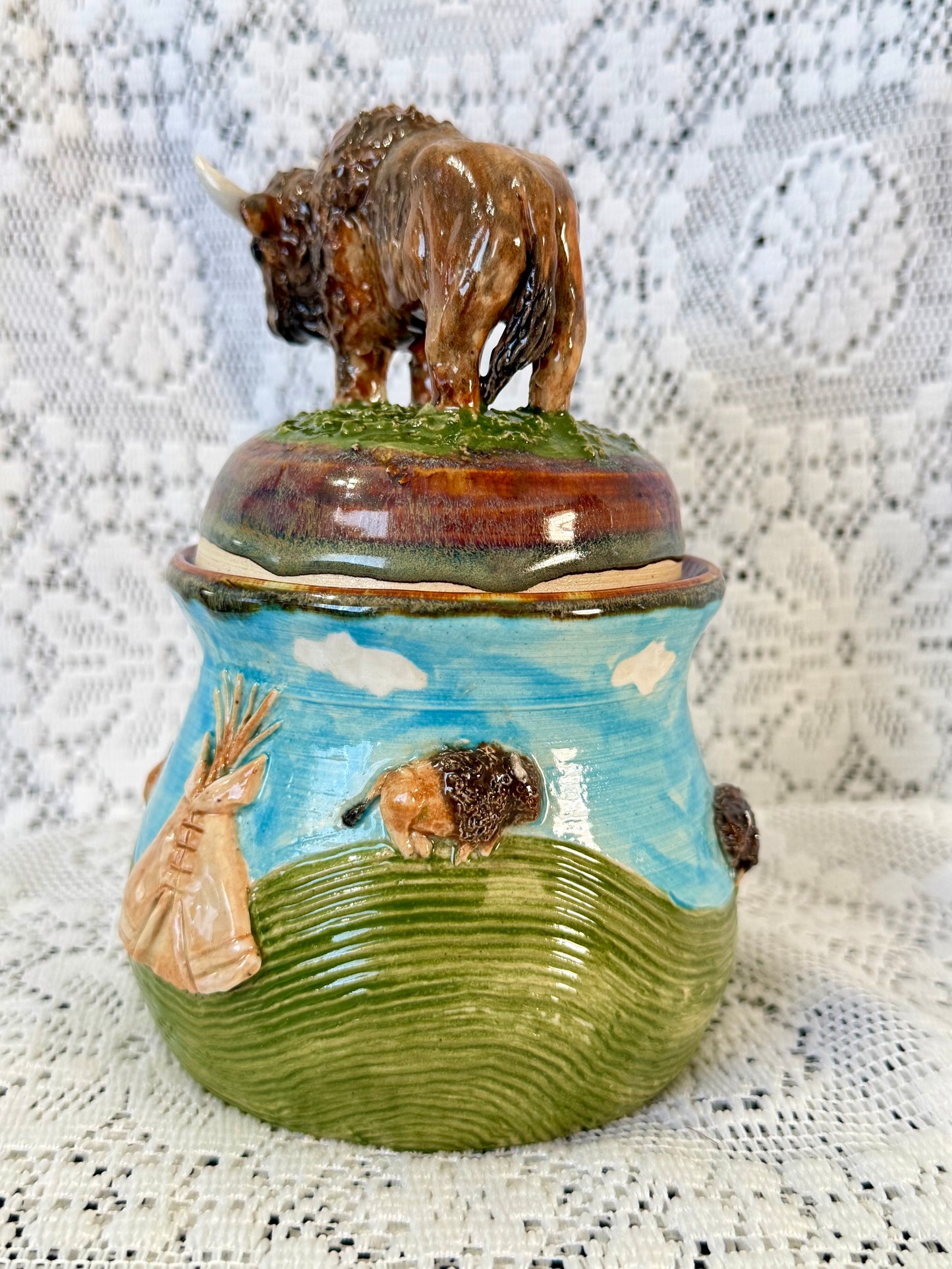 Buffalo Jar/Sourdough Container 🦬