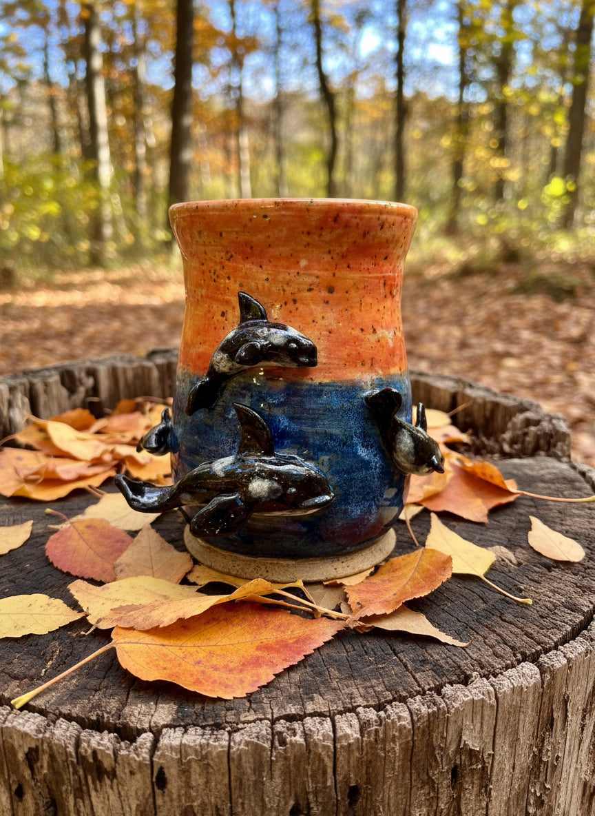 Sunset Orca Pod Mug