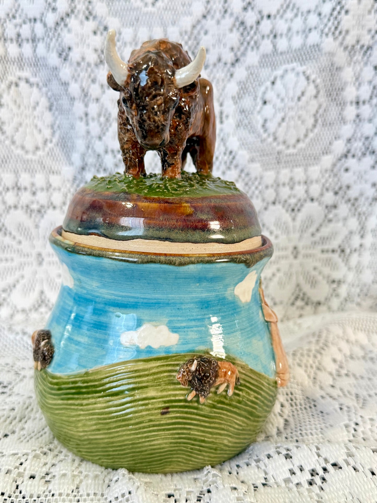 Buffalo Jar/Sourdough Container 🦬