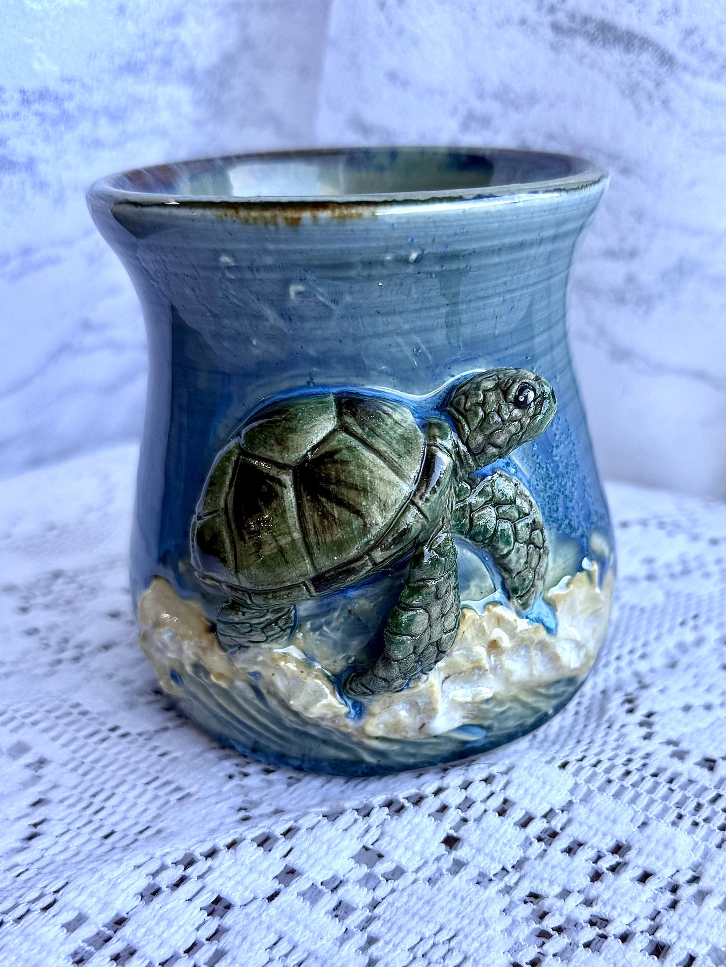 Sea Turtle Vase