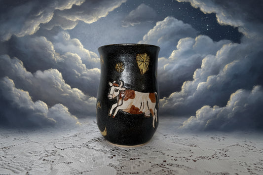 Cow Jumping Over the Moon - Hand Warming Mug