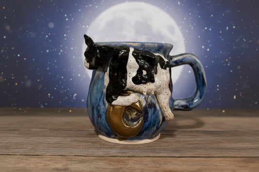 Cow Jumping Over the Moon Mug