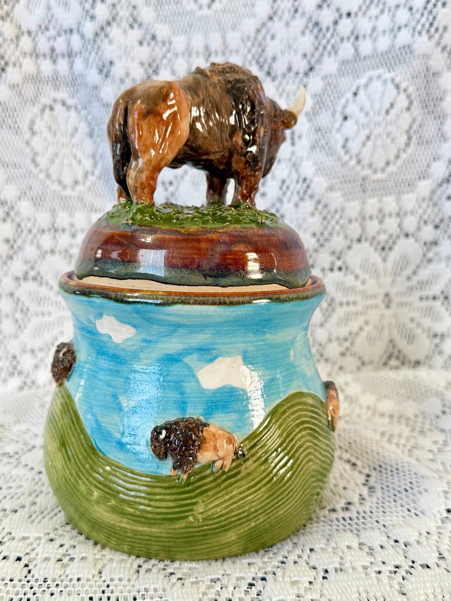 Buffalo Jar/Sourdough Container 🦬