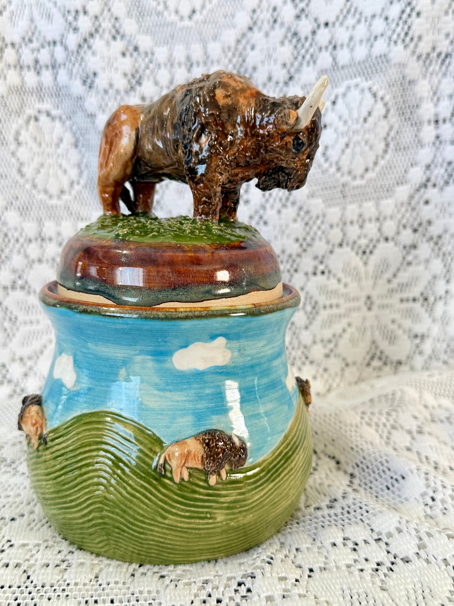 Buffalo Jar/Sourdough Container 🦬