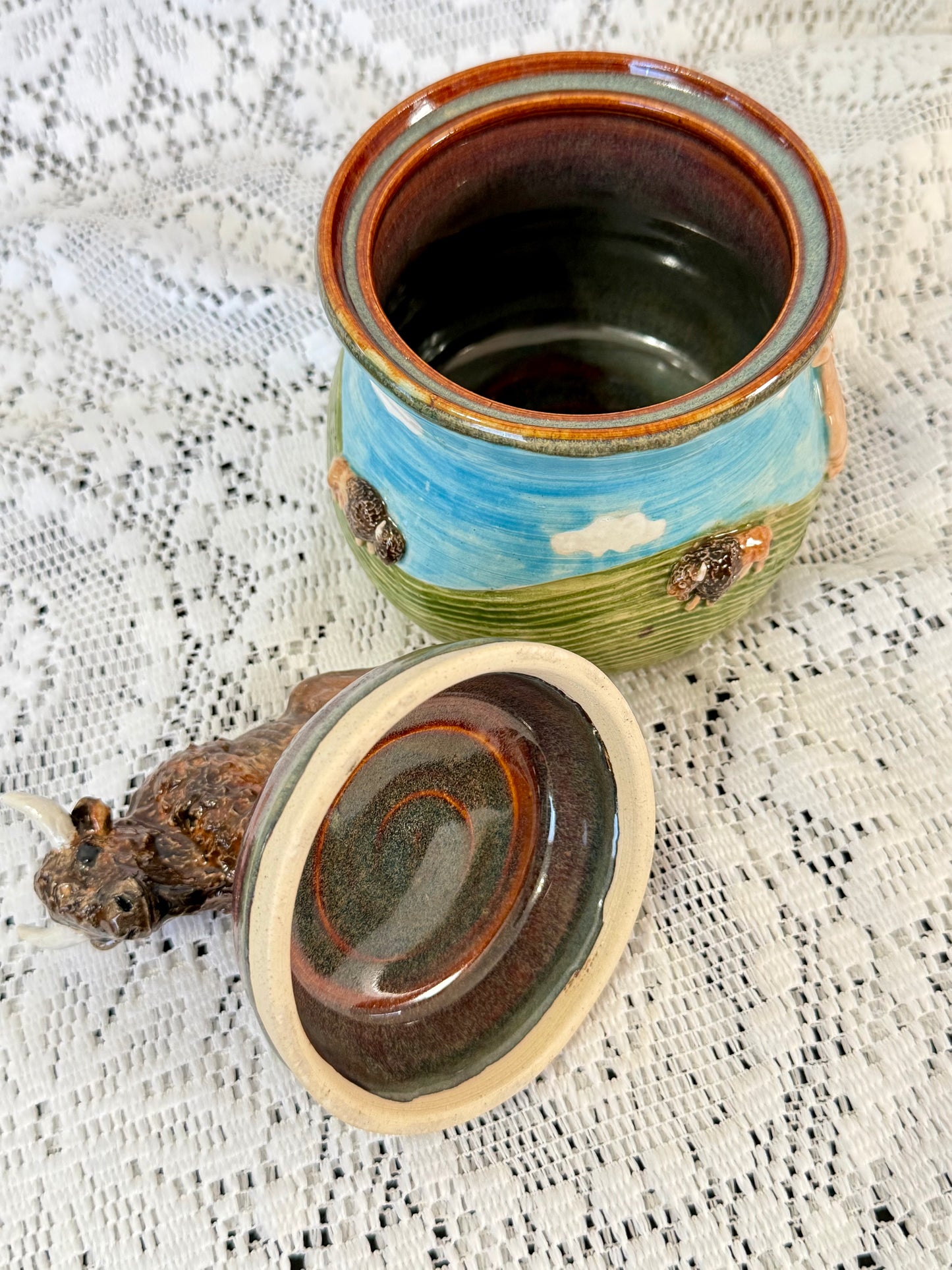 Buffalo Jar/Sourdough Container 🦬
