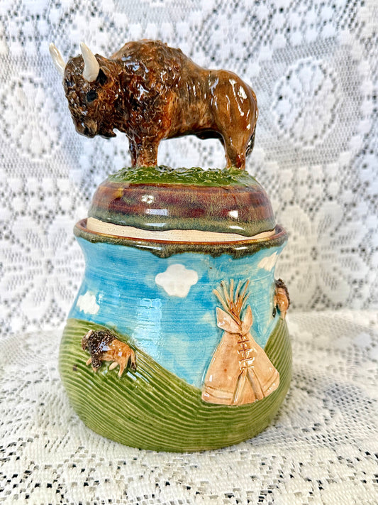 Buffalo Jar/Sourdough Container 🦬