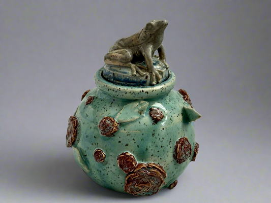 Springtime Frog Container