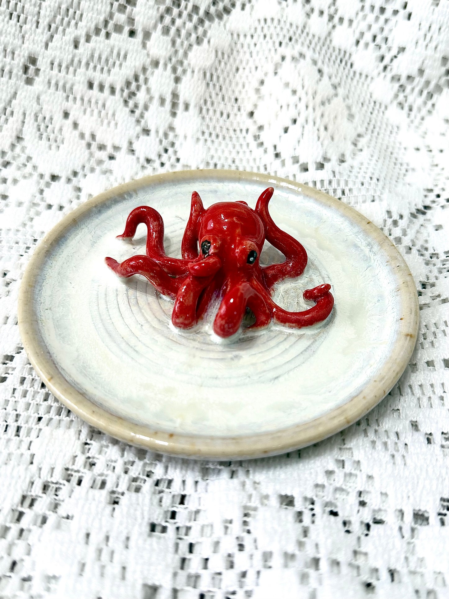 Shimmery Octopus Jewelry Dish