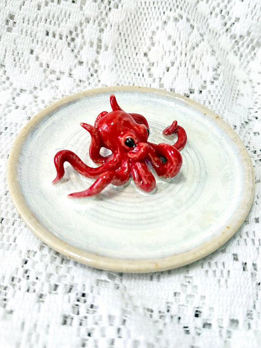 Shimmery Octopus Jewelry Dish