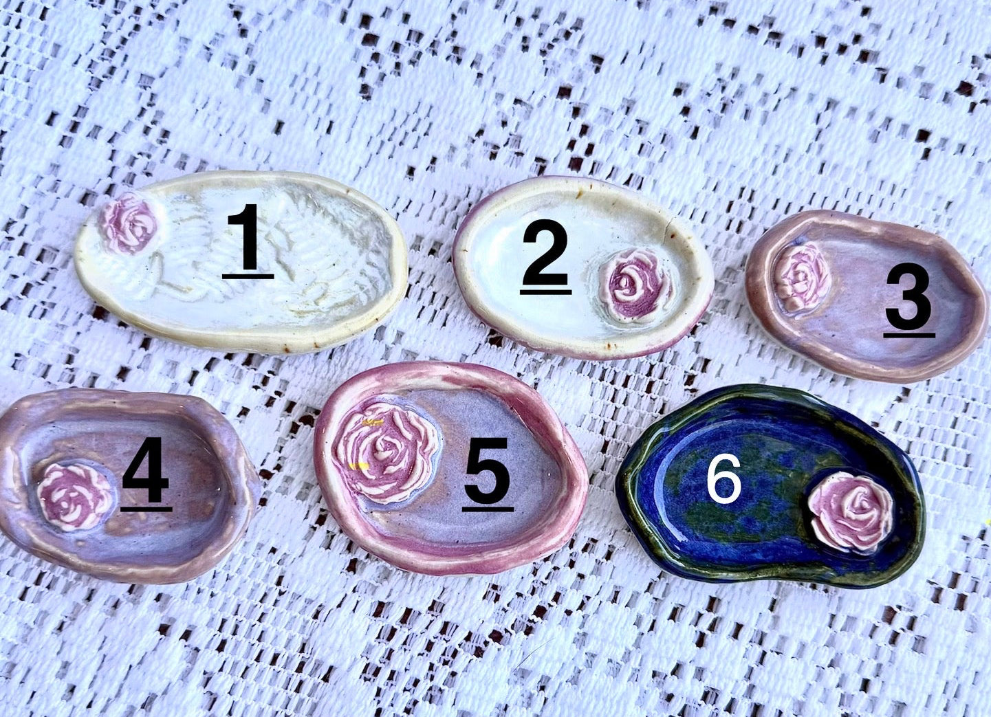 Small Rose Ring Dishes 🌹